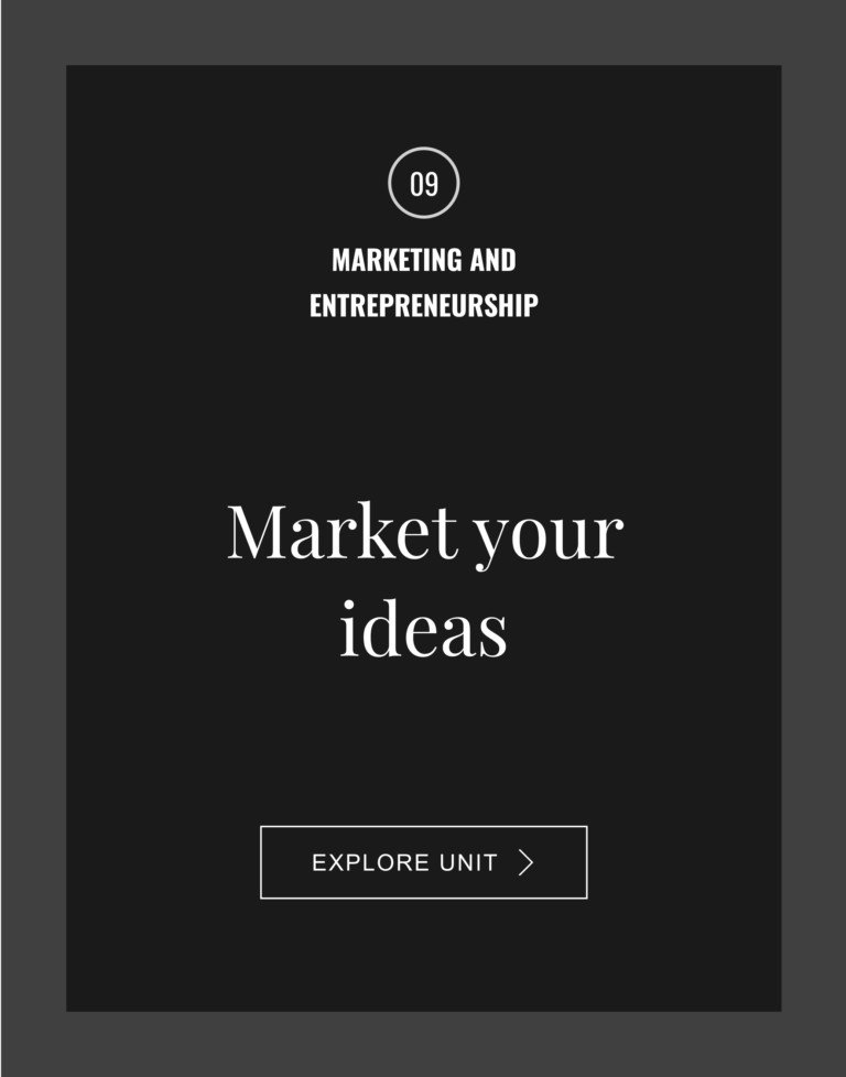 Market your ideas